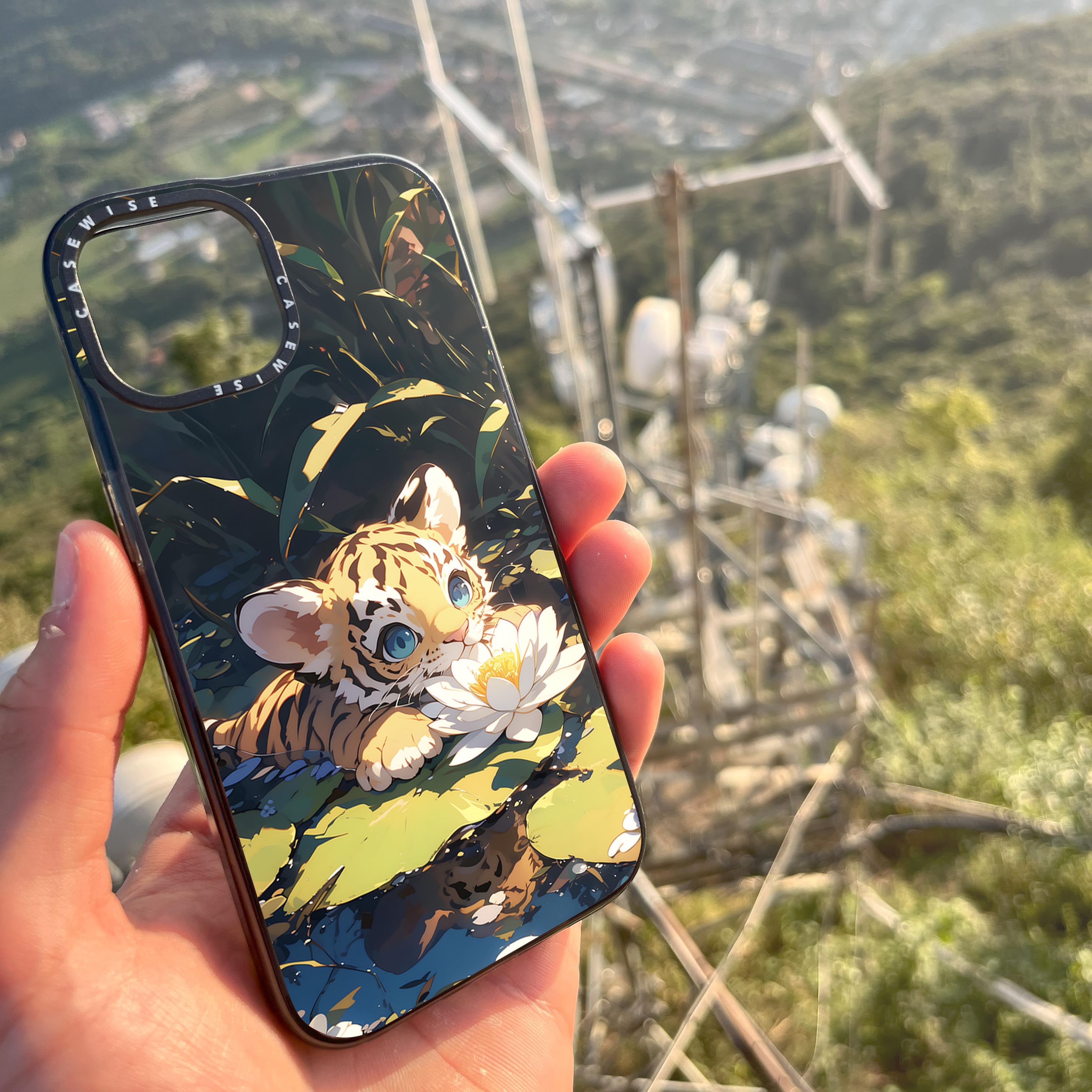 Sweet Anime Tiger Sea Rose - Case