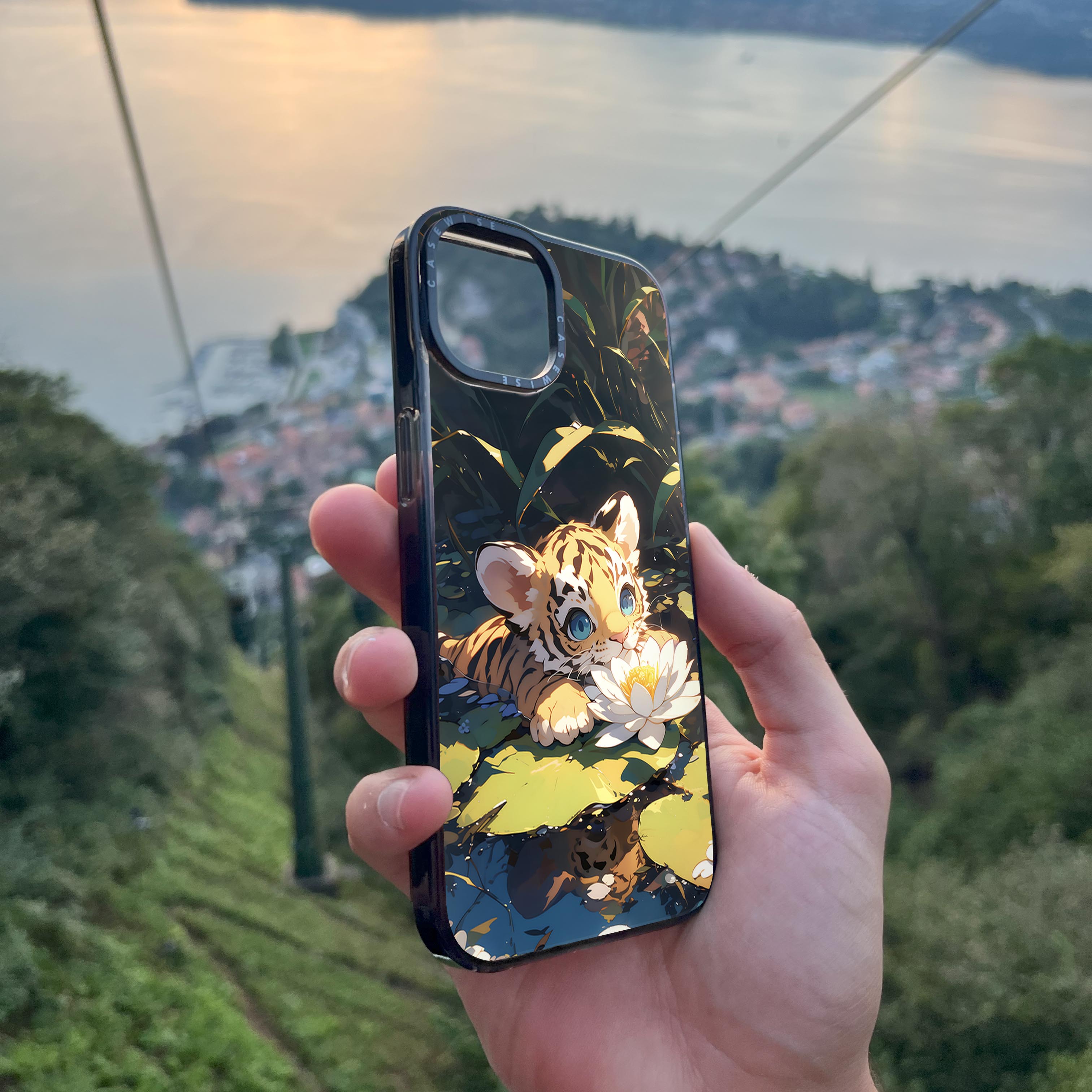 Sweet Anime Tiger Sea Rose - Case