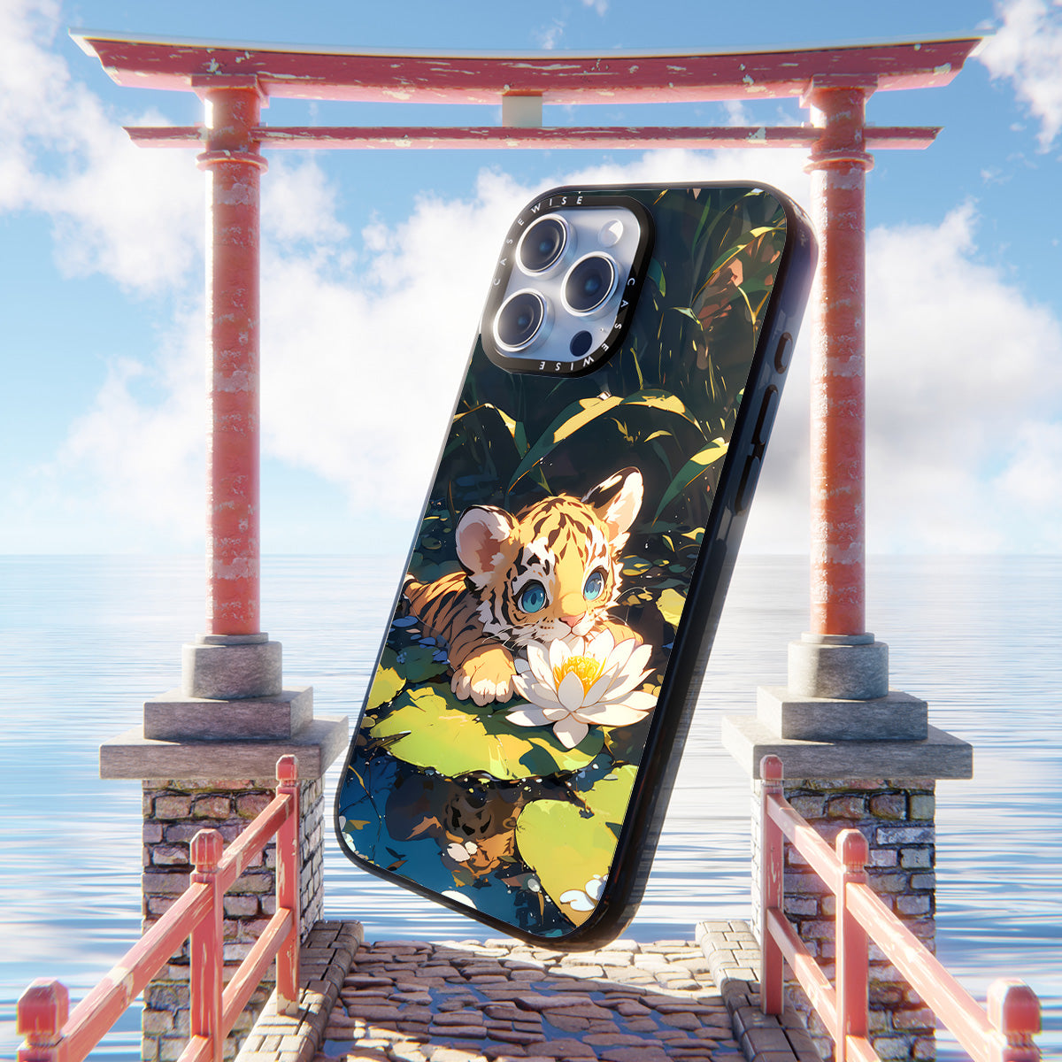 Sweet Anime Tiger Sea Rose - Case