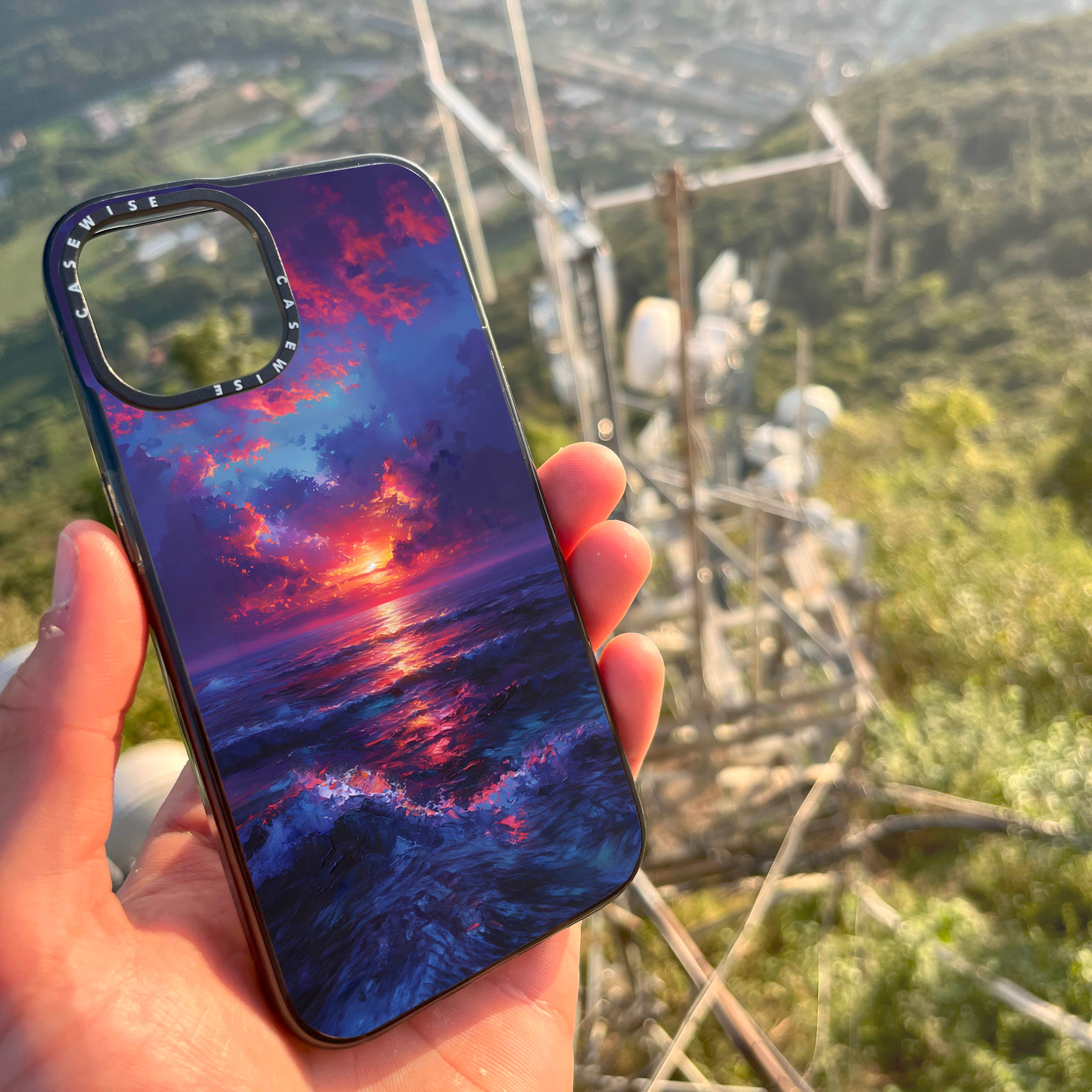 Midnight Sunset Ocean - Case
