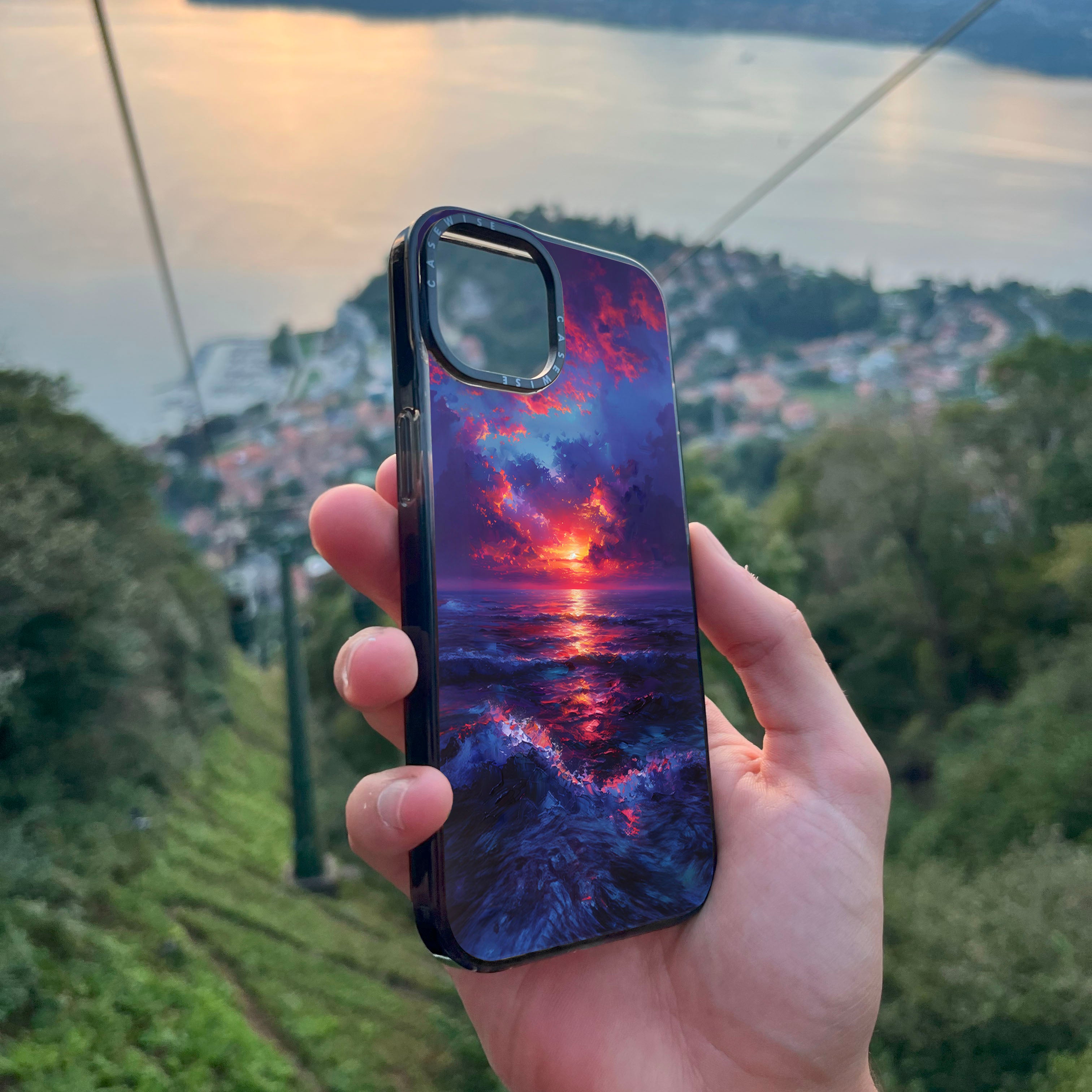Midnight Sunset Ocean - Case