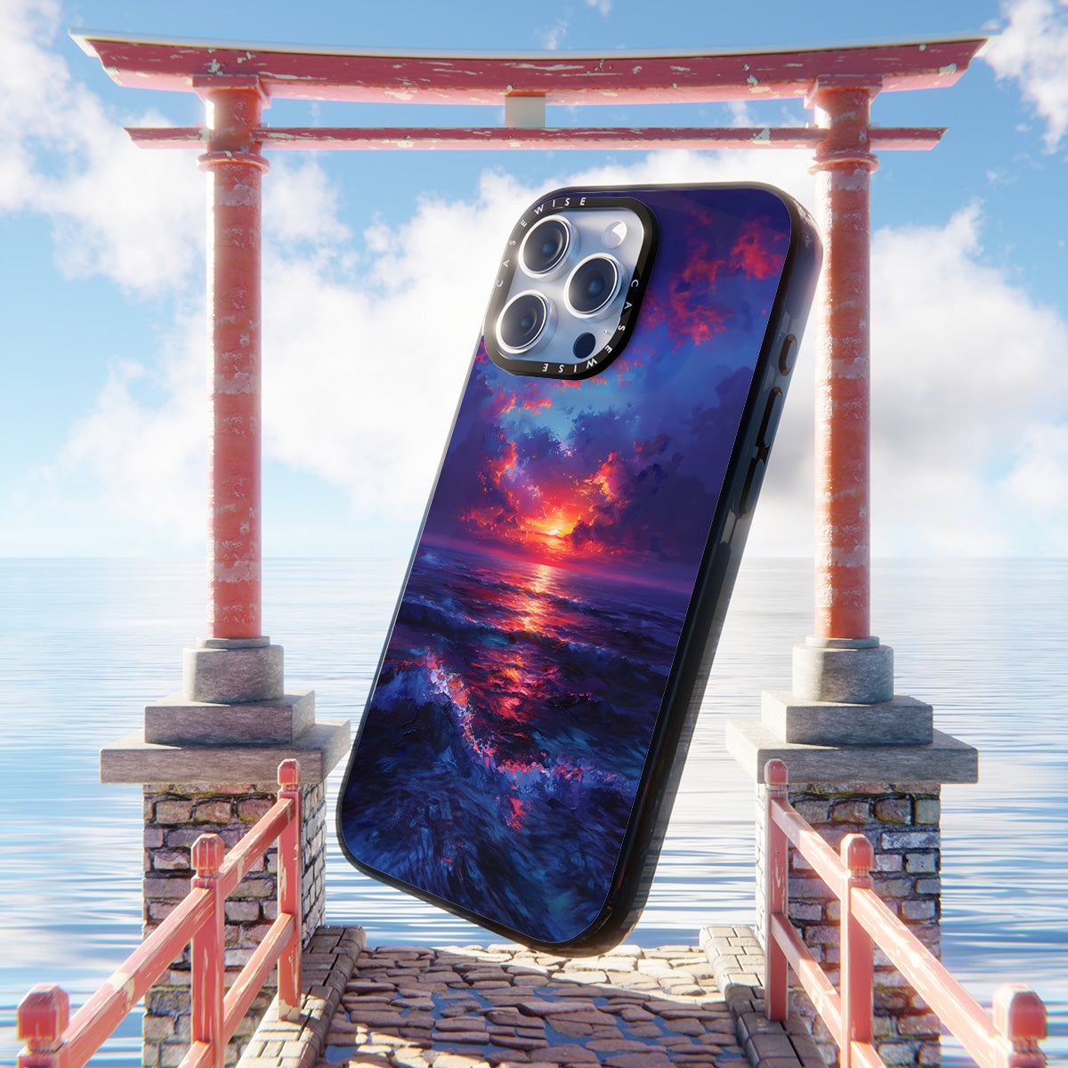 Midnight Sunset Ocean - Case