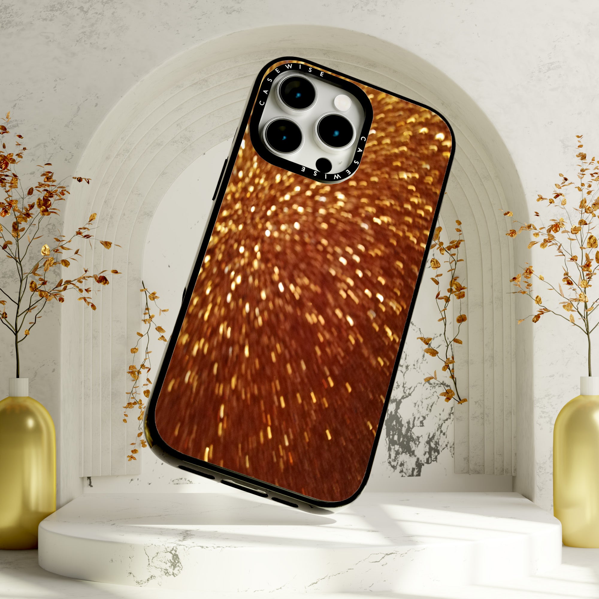 Gold glitter - Case
