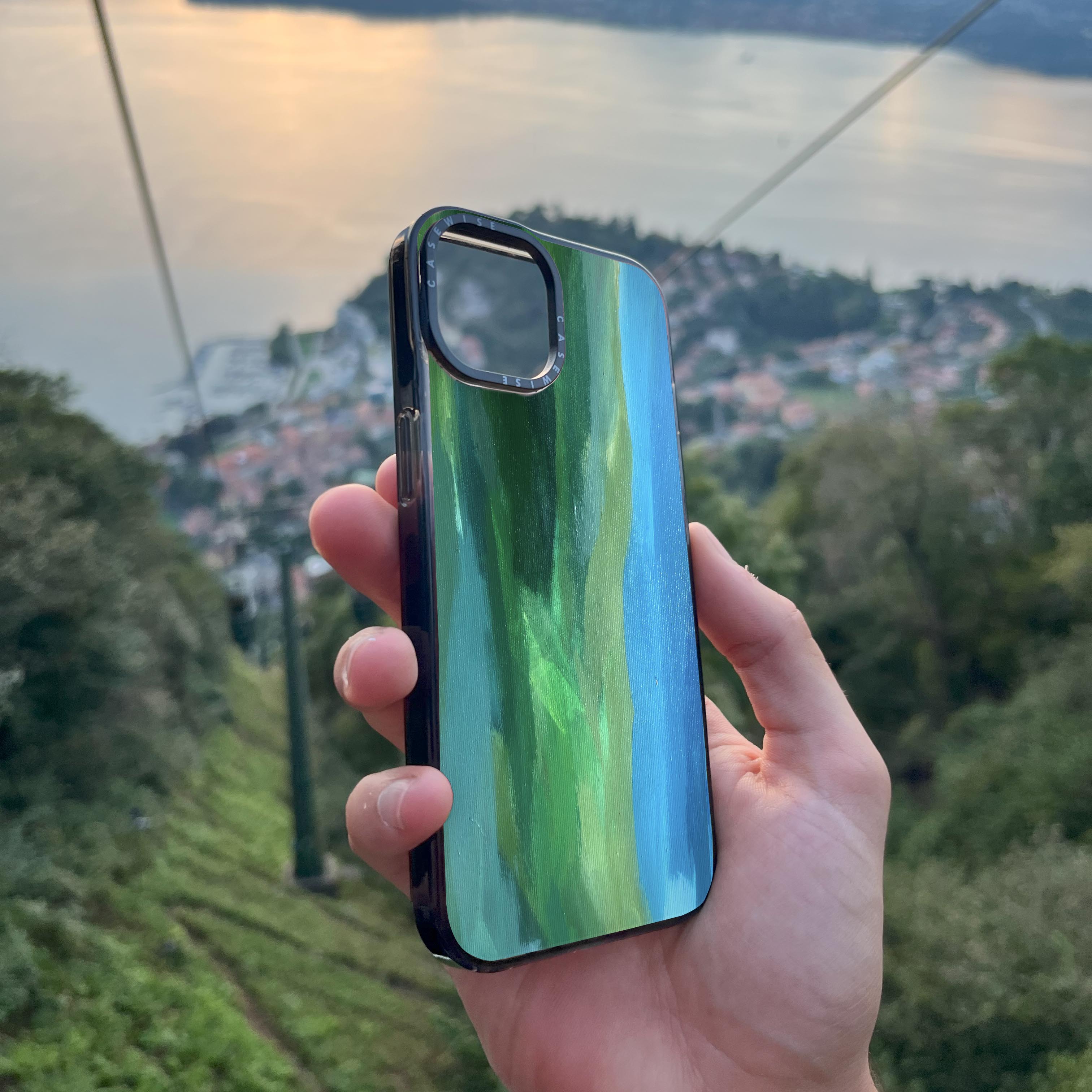 Green with blue - Case