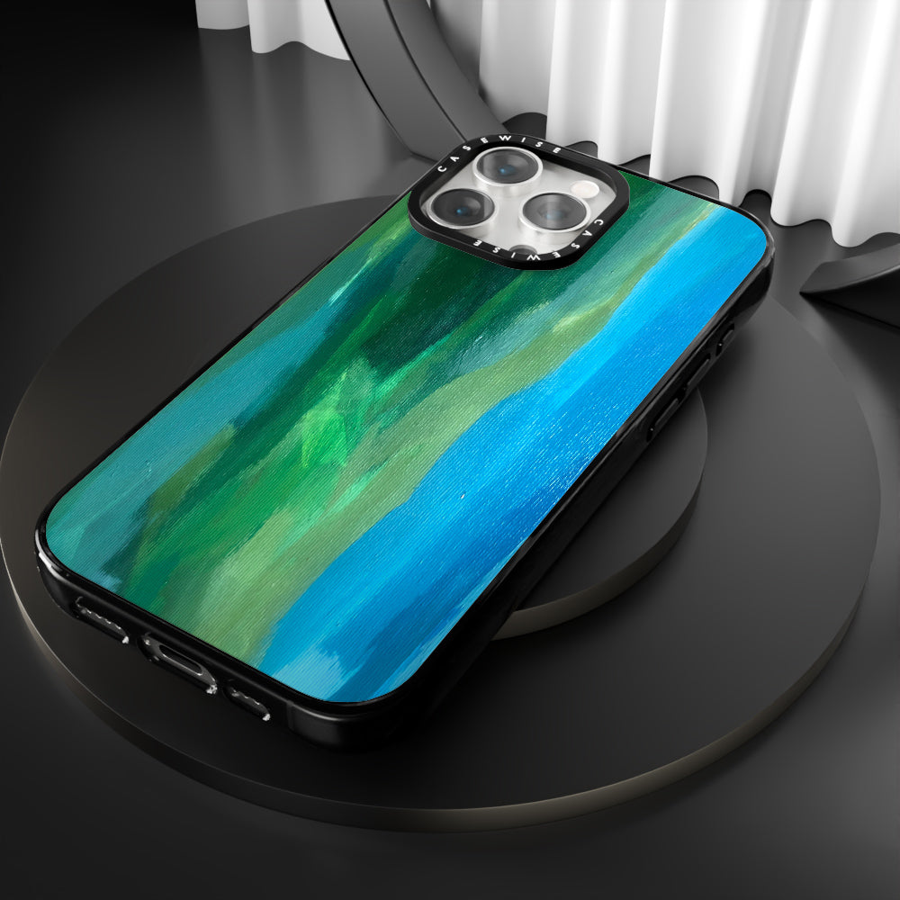 Green with blue - Case