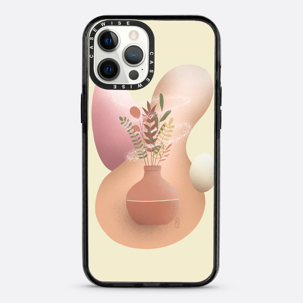 Vase with flowers - Case
