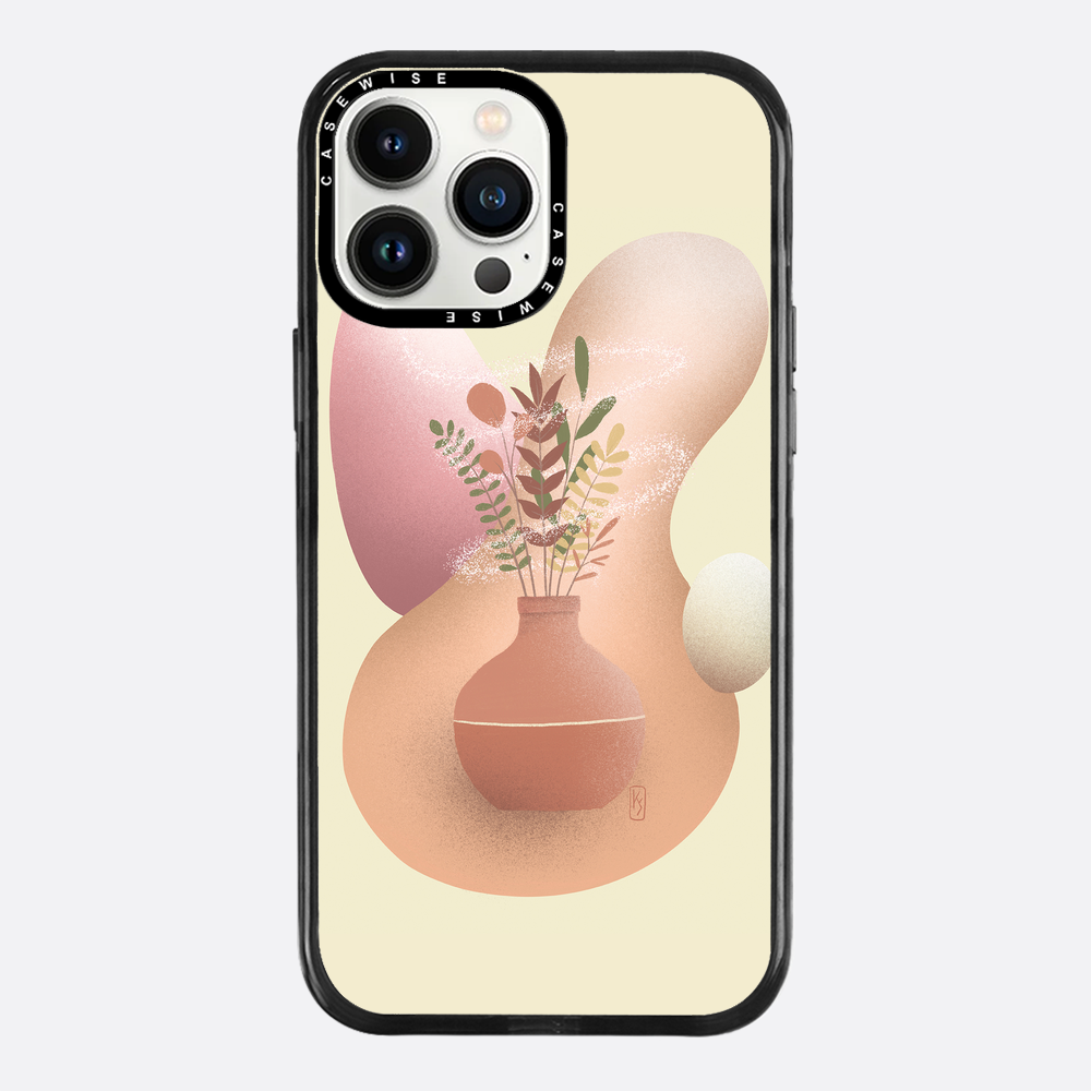 Vase with flowers - Case