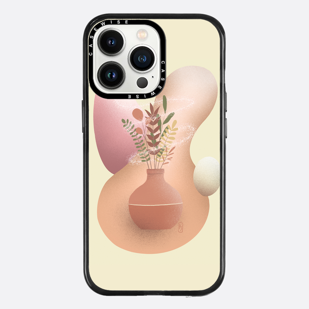 Vase with flowers - Case