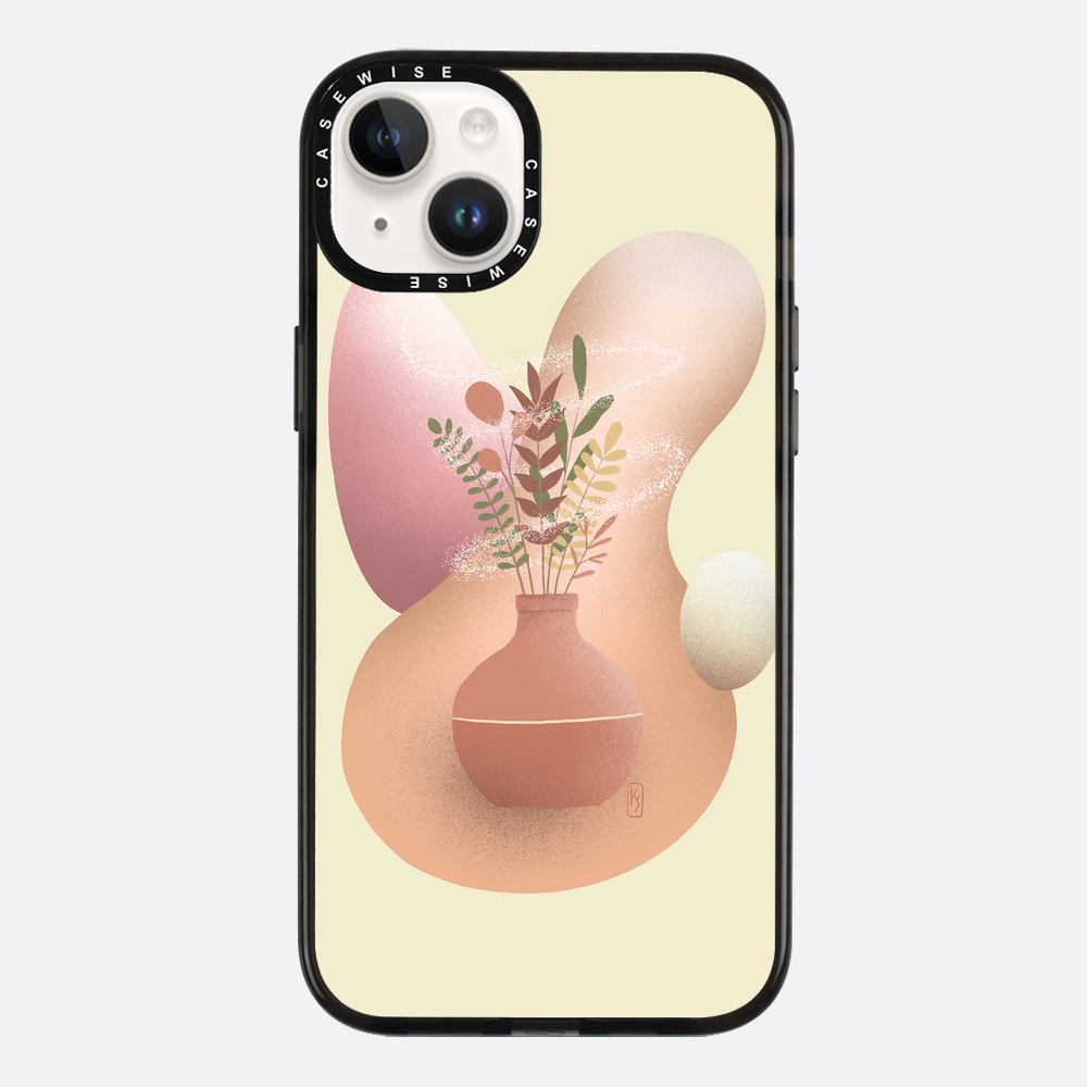 Vase with flowers - Case