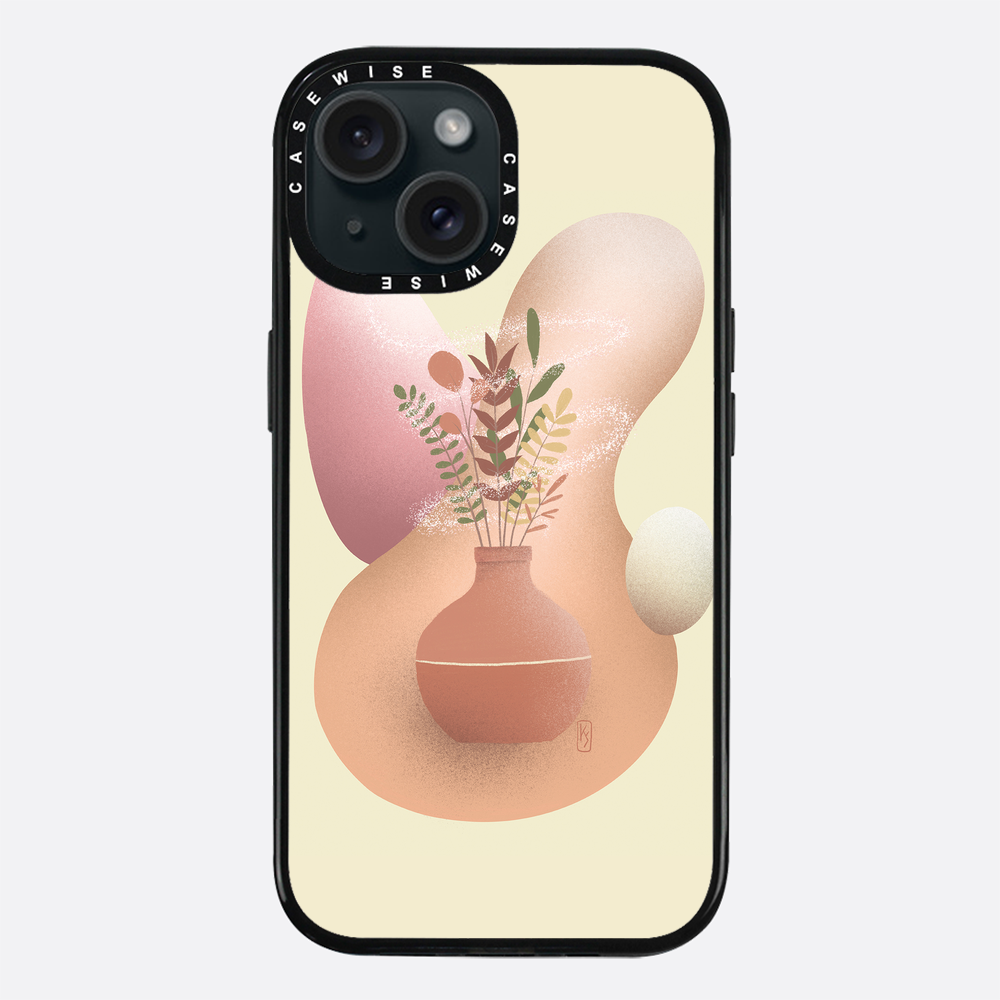 Vase with flowers - Case