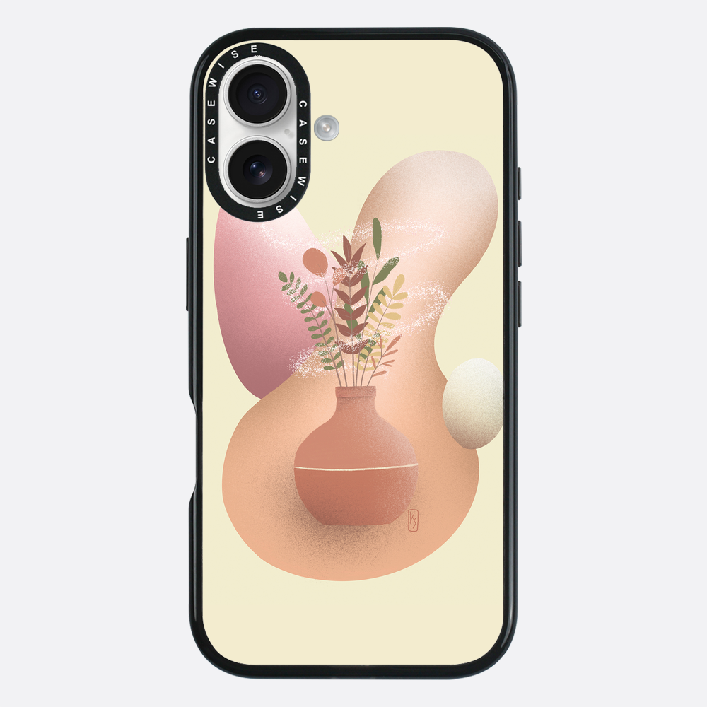 Vase with flowers - Case