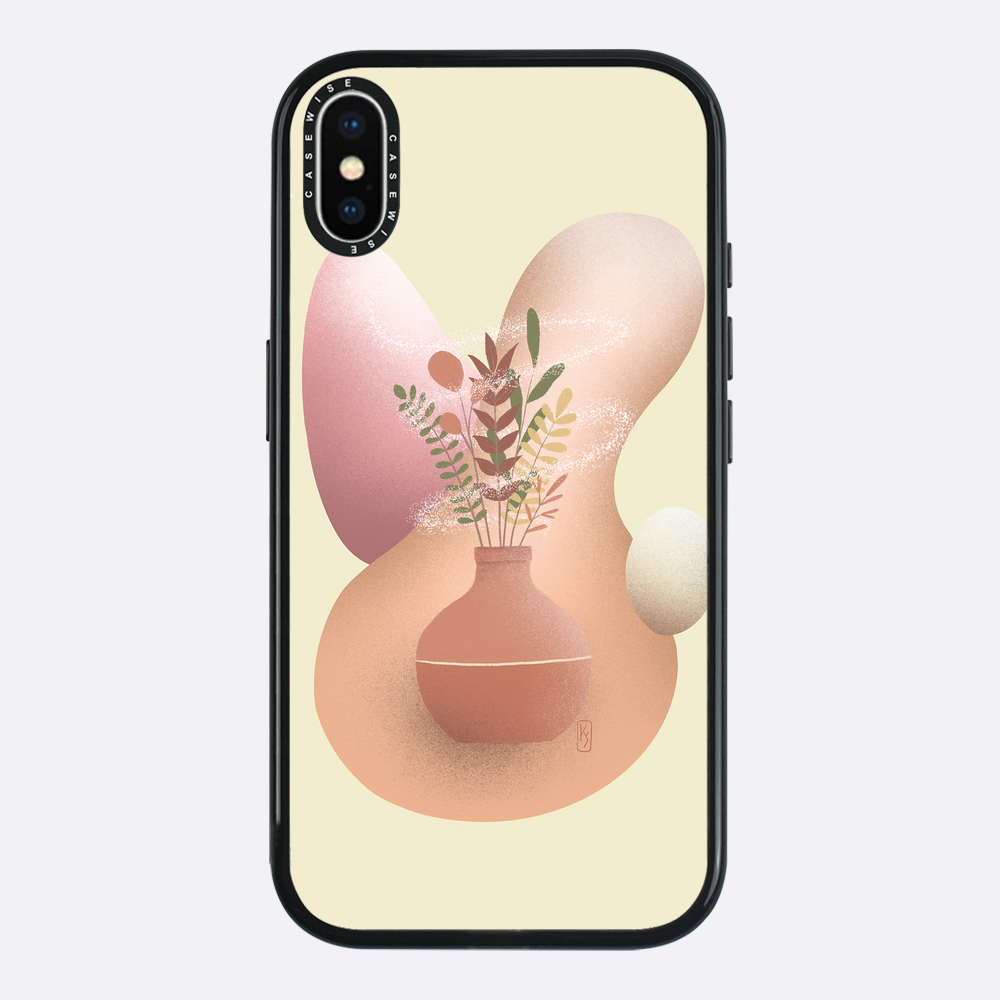Vase with flowers - Case
