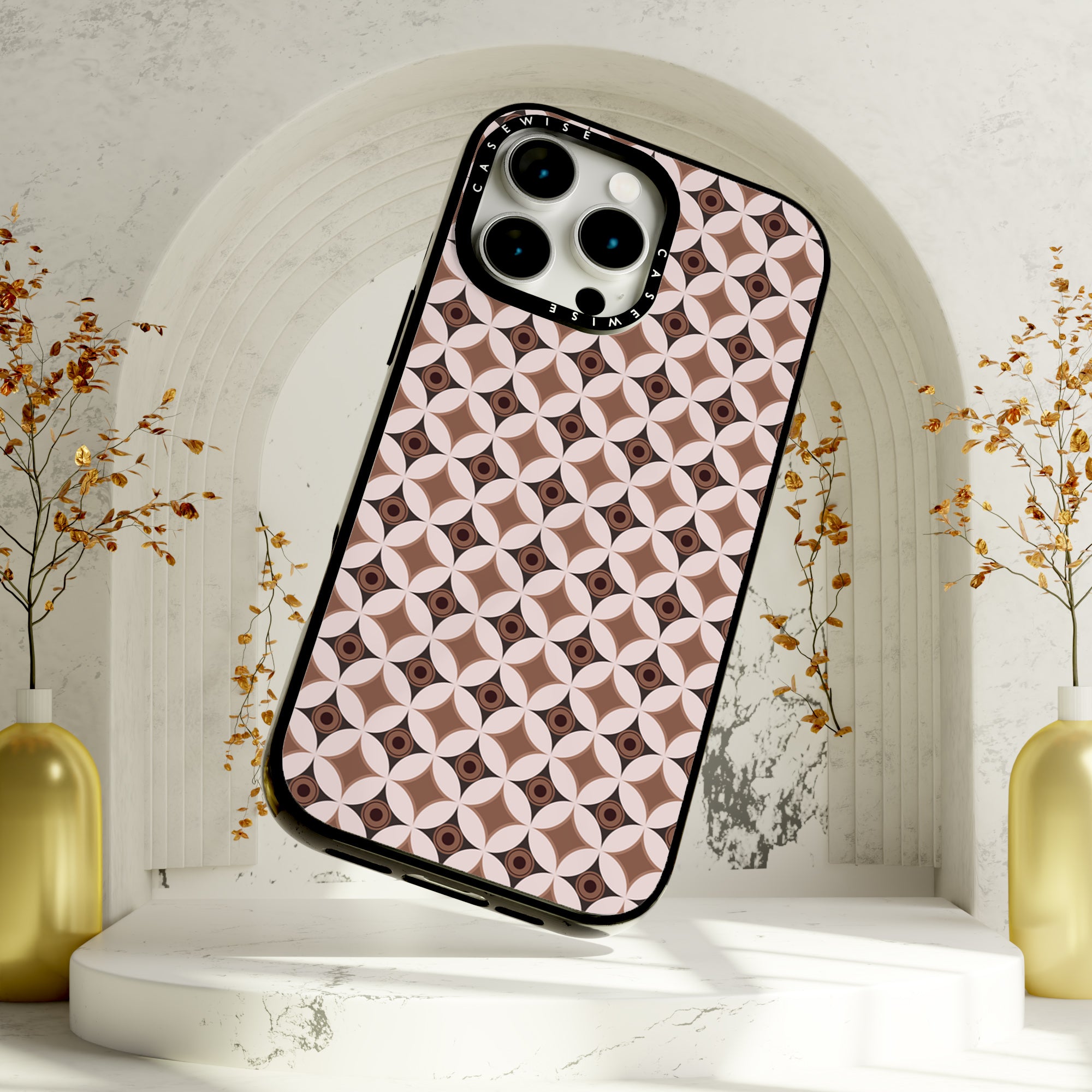 Mid Century Modern Circle Pattern - Case